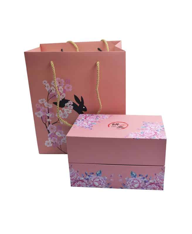 Bing Liang Magnetic Drawer Mooncake Box and Paper Packaging